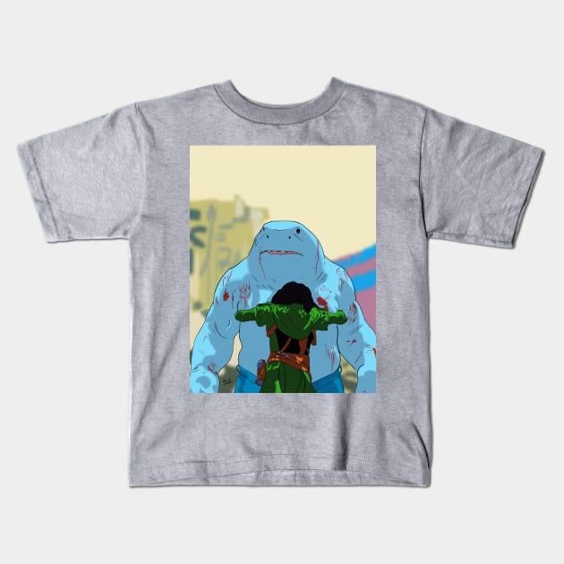 King Shark & Ratcatcher II. Kids T-Shirt by Eternal Oak Store's